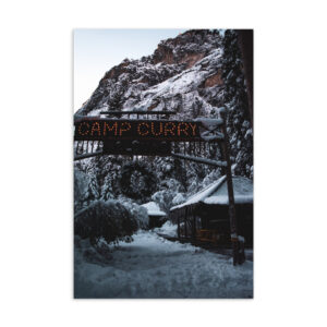 Winter in Camp Curry Postcard