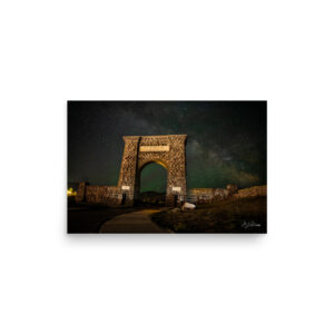 premium-luster-photo-paper-poster-in-12x18-front-6a3e392807483.jpg Milky Way Over Roosevelt Arch